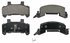 ZX289 by WAGNER - QuickStop Semi-Metallic Disc Brake Pad Set