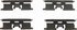 Wagner H13414 Disc Brake Hardware Kit Wagner H13414 Brake Disc Alignment Kit