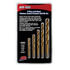 ATD Tools 9215 Left-Handed Titanium Coated Premium Drill Bit Set, 5-Pc.