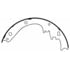 Wagner Z262 Drum Brake Shoe Wagner Brake Z262 Drum Brake Shoe