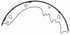 Z262 by WAGNER - Wagner Brake Z262 Drum Brake Shoe