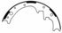 Z333R by WAGNER - Wagner Brake Z333R Drum Brake Shoe