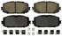 ZD1628 by WAGNER - QuickStop Ceramic Disc Brake Pad Set