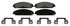 ZX1058C by WAGNER - QuickStop Semi-Metallic Disc Brake Pad Set