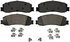 ZX1631 by WAGNER - QuickStop Semi-Metallic Disc Brake Pad Set