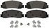 ZX1631A by WAGNER - QuickStop Semi-Metallic Disc Brake Pad Set