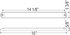BUL69CB by REDNECK TRAILER - Lighting Accessory Parts - LED Utility Bar 15" Long 1-3/8" Wide