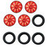 KIT1007 by UNITED PACIFIC - (4) Red 4" Round 10 LED Truck Trailer Brake Stop Turn Tail Lights