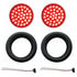 KIT1004 by UNITED PACIFIC - Pair (2) 4" Round Red/Red Lens 36 LED Brake Stop Turn Tail Light Kits
