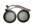 KIT1006 by UNITED PACIFIC - Pair of 4" Red/Clear Stop Turn Tail Lights, 36 LED w/Grommets & Wire Pigtails