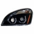 KIT1029 by UNITED PACIFIC - Blackout Freightliner Cascadia LED Headlights 2008+ LED Driver & Passenger