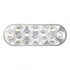 KIT1035 by UNITED PACIFIC - Pair (2) 6" Oval Clear White 20 LED Truck Trailer Back-Up Utility Light Kits