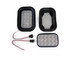 KIT1041 by UNITED PACIFIC - Rectangle Clear White 15 LED Reverse Back Up Utility Light Kits w/ Grommets