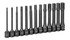 1363MH by GREY PNEUMATIC - 13-Piece 1/2 in. Drive Metric 6 in. Extended Length Impact Drive Socket Set