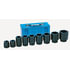 9161D by GREY PNEUMATIC - 1" Drive 9 Pc. Standard and Deep Combo Large Truck/OTR Set