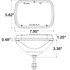 27450C3 by TRUCK-LITE - Complex Reflector - 5"x7" Rectangular LED, 2 Diodes Headlight, Polycarbonate Lens, E-Coat Aluminum, 12-24V, Bulk