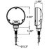 27513 by TRUCK-LITE - Multi-Purpose Light Bulb - LED, Red, Round, 24 Diode, Single Face, 3 Wire, 1 Stud, Chrome, Stripped End/Ring Terminal, Bulk