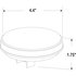 4060C-3 by TRUCK-LITE - Signal-Stat Back Up Light - LED, Clear Lens, 24 Diode, Round Lens Shape, Grommet Mount, 12v