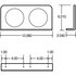 407153 by TRUCK-LITE - 40 Series Brake / Tail Light Bracket - 4 Screw Bracket Mount, For Round Shape Lights, Black Steel, 4 in Diameter Lights