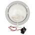 400233 by TRUCK-LITE - 40 Series Dome Light - Incandescent, 1 Bulb, Round Clear Lens, Gray Flange Mount, 12V