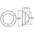 400233 by TRUCK-LITE - 40 Series Dome Light - Incandescent, 1 Bulb, Round Clear Lens, Gray Flange Mount, 12V