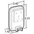 Truck-Lite 45021YP Turn Signal Light Turn Signal / Parking Light - 45 Series, Retrofit, Incandescent, Yellow Rectangular, 1