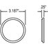 47A-3 by TRUCK-LITE - Signal-Stat Reflector - 3-1/8" Round, Yellow, Adhesive Mount