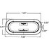 6063C3 by TRUCK-LITE - Back Up Light - LED, Clear Oval, 24 Diode, Gray Flange, Pl-3, 12 Volt, Bulk