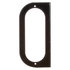 607203 by TRUCK-LITE - Brake / Tail Light Bracket - 2 Screw Bracket Mount, For Oval Shape Lights, Black Steel