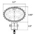 81933 by TRUCK-LITE - Signal-Stat Work Light - 4x6 in. Oval LED, Black Housing, 8 Diode, 12-24V, Stud, 1900 Lumen