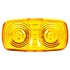 9007A-3 by TRUCK-LITE - Signal-Stat Marker Light Lens - Oval, Yellow, Acrylic, Snap-Fit Mount