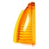 8861A-3 by TRUCK-LITE - Signal-Stat, Triangular, Yellow, Acrylic, Replacement Lens for Bus Lights, 1 Screw, Bulk