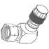 MEI 5560 A/C O-Ring Airsource Retrofit Adapter-3/16"90 Red
