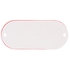 98031R3 by TRUCK-LITE - Reflector - 2 x 4" Oval, Red, 2 Screw