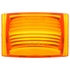 99160Y by TRUCK-LITE - Marker Light Lens - Rectangular, Yellow, Acrylic, Snap-Fit Mount