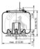 ContiTech AS9335 Suspension Air Spring Kit AIR SPRING W/BRACKET 64475