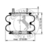 ContiTech AS7429 Suspension Air Spring Kit CONTITECH AIR SPRING 64491/2B12-427/4343