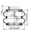 AS7404 by CONTITECH - AIR SPRING 64492/2B12-410/4346