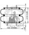 ContiTech AS6808 Suspension Air Spring Kit CONTITECH AIR SPRING 64592/4519