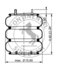 ContiTech AS7872 Suspension Air Spring Kit AIR SPRING 65828
