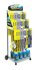 RAC100 by ANCO - Windshield Wiper Blade Merchandiser - Mobile Display, 35 Hooks, 3 Tiers, Bottom Rack