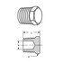 C3159X8 by WEATHERHEAD - Adapter - Adapter Steel Pipe Plug -8MP Hex Head