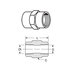 C3309X12 by WEATHERHEAD - Adapter - Adapter Steel NPTF/NPSM