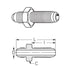 Weatherhead C5325X20 Hydraulic Hose Adapter - Steel Straight Fitting Steel Straight F
