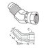 Weatherhead C5356X10 Hydraulic Hose Adapter - Adapter SAE37 Steel 45 Degree Male SAE37 x F SAE 37