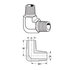 C3529X6 by WEATHERHEAD - Adapter - Adapter Steel NPTF 90 Degree MP x MP