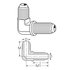 C5525X8 by WEATHERHEAD - Adapter - Carbon Steel J.I.C. (500 Carbon Steel J.I