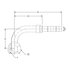 FJ5985-0806S by WEATHERHEAD - Aeroquip Fitting - Hose Fitting (Reusable), Refrigerant E-Z Clip