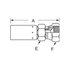 06U-406 by WEATHERHEAD - Fitting - Fitting (Permanent) R1/R2AT Straight Female SAE45 Swivel