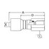 06Z-256 by WEATHERHEAD - Z Series Hydraulic Coupling / Adapter - Female Swivel, 0.875" hex, 3/8-18 thread